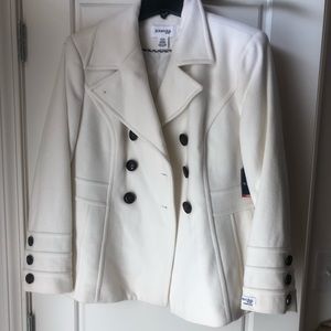 White pea coat